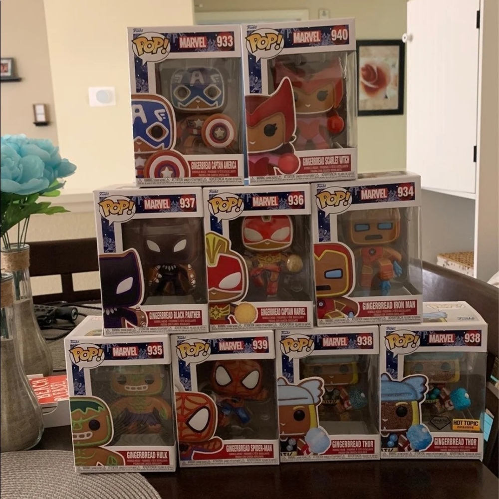 Marvel Gingerbread Funko lot